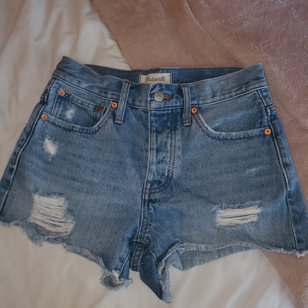 Madewell high rise jeans shorts